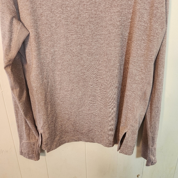 Athleta Uptempo II Hoodie Cowl Neck  Activewear top Size Small heathered mauve - Picture 6 of 15